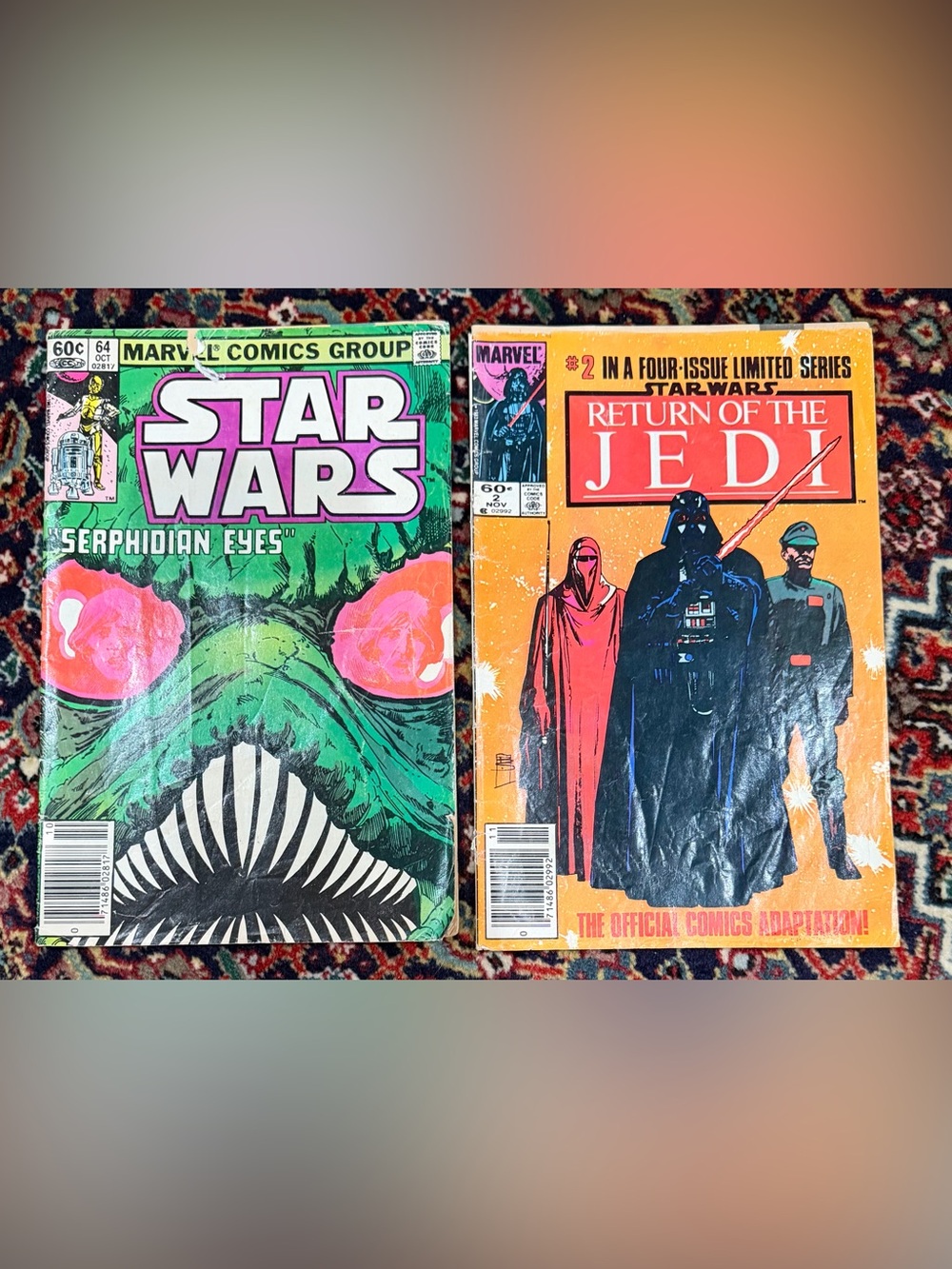 MARVEL COMICS GROUP STAR WARS. “RETURN OF THE JEDI” SERPHIDIAN EYES”. (2 magazin